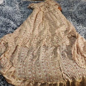 Love culture sheer high low flower dress